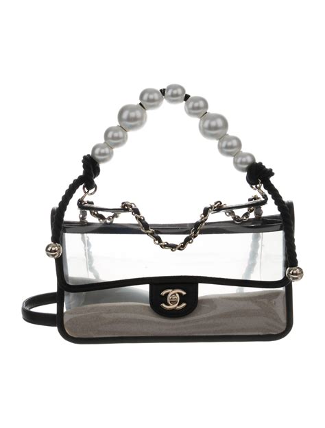 chanel transparent bag with sand|Chanel 2019 Sand By The Sea PVC Flap Bag .